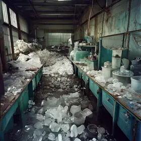 fábrica de gelo clandestina