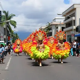 desfiles de blocos e bandas de Guarujá