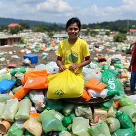 plástico reciclável