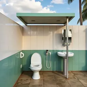 banheiro autolimpante