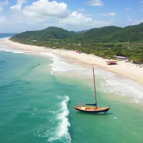 menores praias do Guarujá