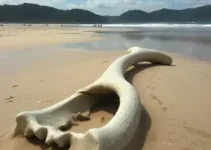 osso gigante encontrado em praia de SP