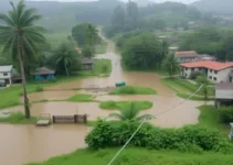 Chuvas fortes em Guarujá