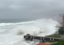 ventos fortes Litoral de SP