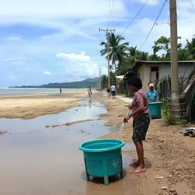 falta de água em Guarujá