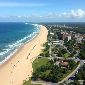nova orla da Praia de Pitangueiras em Guarujá