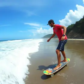 aventura de skate pelo litoral paulista