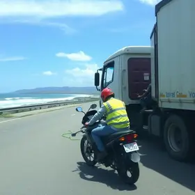 motociclista sofre traumatismo craniano