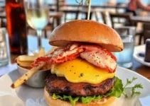 hamburguer de lagosta e carne angus